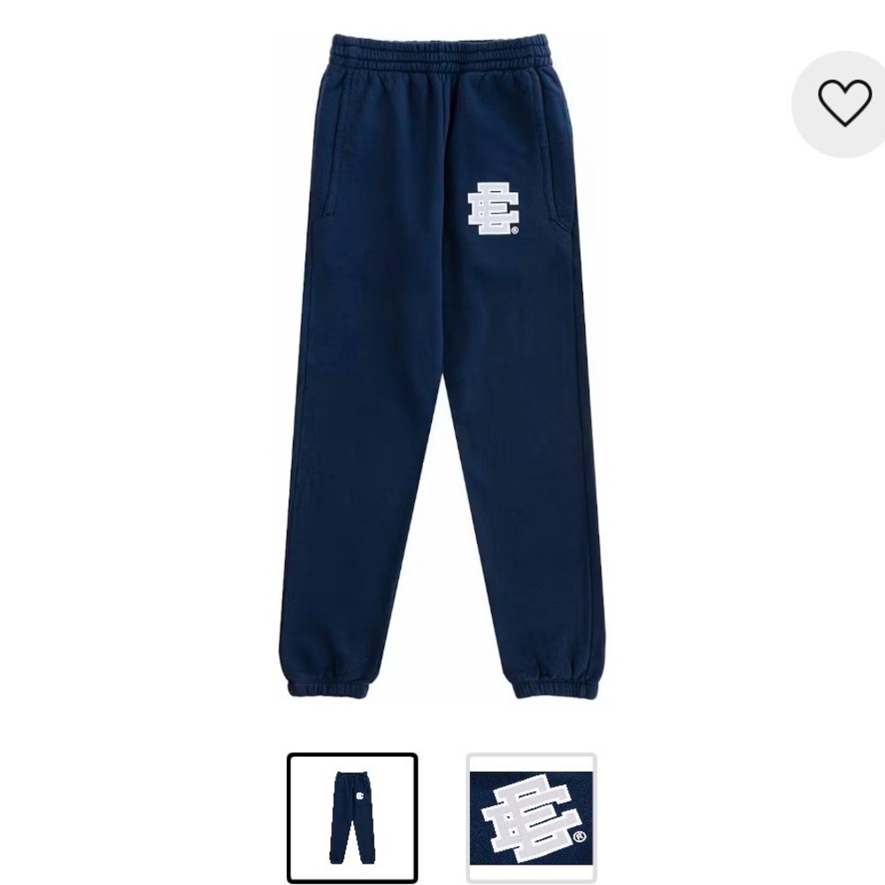 Eric Emanuel Ee Basic/Core Hoodie Caviar/Metallic… - image 3